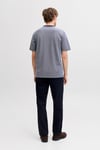Premium Jprblualves Pamuklu Regular Fit Bisiklet Yaka Erkek T Shirt 12276801 LACİVERT