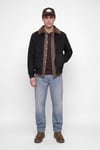 Premium Jprbluluke Regular Fit Fermuarlı Erkek Ceket 12282444 SİYAH NUBUK