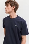 Premium Logolu Pamuklu Regular Fit Bisiklet Yaka Erkek T Shirt 12292383 KOYU LACIVERT