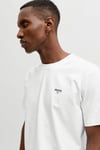 Premium Logolu Pamuklu Regular Fit Bisiklet Yaka Erkek T Shirt 12292383 BEYAZ