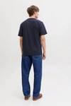Premium Logolu Pamuklu Regular Fit Bisiklet Yaka Erkek T Shirt 12292383 KOYU LACIVERT
