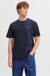 Premium Logolu Pamuklu Regular Fit Bisiklet Yaka Erkek T Shirt 12292383 KOYU LACIVERT