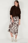 Premium Oversize Fit Balıkçı Yaka Yumuşak Dokulu Triko Kadın Kazak 680KZ00469 KAHVE