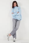 Premium Oversize Fit Balıkçı Yaka Yumuşak Dokulu Triko Kadın Kazak 680KZ00469 BEBE MAVİ