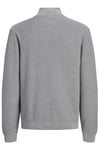 Premium Regular Fit Yarım Femruarlı Dik Yaka Erkek Kazak 12301708 GRİ