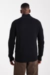 Premium Regular Fit Yarım Femruarlı Dik Yaka Erkek Kazak 12301708 SİYAH