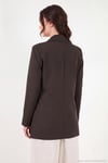 Puantiye Astarlı Belden Bağlamalı Blazer Kadın Ceket 6524049 KAHVE