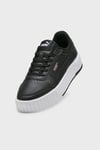 Puma Carina Mia Kalın Tabanlı Logolu Sneaker Bayan Ayakkabı 40263713 SİYAH