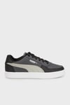 Puma Caven 2.0 Jr Deri Logolu Sneaker Unisex Çocuk Ayakkabı 39383758 GRİ-SİYAH