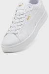 Puma Court Classico Logolu Kalın Taban Sneaker Unisex Ayakkabı 40028405 BEYAZ