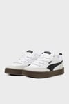Puma Park Lifestyle OG Logolu Süet Detaylı Sneaker Unisex Ayakkabı 39726201 BEYAZ-SİYAH
