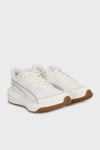 Puma Softride Courtney Gleam Logolu Bağcıklı Bayan Ayakkabı 31206801 BEYAZ-GRİ