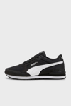 Puma ST Runner v4 Mesh Logolu Sneaker Unisex Ayakkabı 39966601 SİYAH-BEYAZ