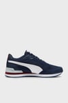 Puma ST Runner v4 Mesh Süet Detaylı Sneaker Unisex Ayakkabı 39966602 LACİVERT-BEYAZ