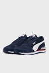 Puma ST Runner v4 Mesh Süet Detaylı Sneaker Unisex Ayakkabı 39966602 LACİVERT-BEYAZ