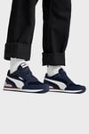 Puma ST Runner v4 Mesh Süet Detaylı Sneaker Unisex Ayakkabı 39966602 LACİVERT-BEYAZ
