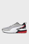 Puma Vis2K Logolu Fileli Nefes Alabilir Tasarımlı Günlük Sneaker Unisex Ayakkabı 39231804 GRİ-BEYAZ