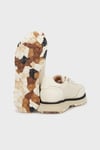 Rachel Hakiki Deri Taşlı Sneaker Bayan Ayakkabı 24K180R125 KREM