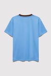 Rahat Kesim % 100 Pamuk Bisiklet Yaka Logolu Erkek Çocuk T Shirt 6610417-70724 MAVİ