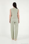 Regular Fit Bağlama Detaylı Bisiklet Yaka Kadın Takım 5866466 Olive