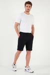 Regular Fit Bağlamalı Erkek Short 5908096 SİYAH