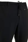Regular Fit Belden Bağlamalı Düz Paça Erkek Pantolon CF26W6111111 SİYAH