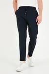 Regular Fit Belden Bağlamalı Düz Paça Erkek Pantolon CF26W6111111 LACİVERT