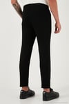 Regular Fit Belden Bağlamalı Düz Paça Jogger Erkek Pantolon 5908095 SİYAH