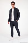 Regular Fit Belden Bağlamalı Düz Paça Erkek Pantolon CF26W6111111 LACİVERT