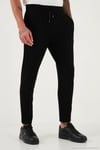 Regular Fit Belden Bağlamalı Düz Paça Jogger Erkek Pantolon 5908095 SİYAH