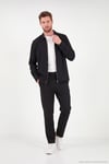 Regular Fit Belden Bağlamalı Düz Paça Erkek Pantolon CF26W6111111 SİYAH