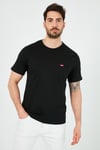 Regular Fit Bisiklet Yaka % 100 Pamuk Erkek T Shirt 56605-0076 SİYAH