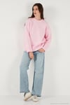 Regular Fit Bisiklet Yaka Basic 2'li Paket Triko Kadın Kazak 4616213S2 Toz Pembe-Haki