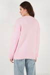 Regular Fit Bisiklet Yaka Basic 2'li Paket Triko Kadın Kazak 4616213S2 Bebe Mavi-Toz Pembe