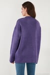 Regular Fit Bisiklet Yaka Basic Triko Kadın Kazak 4616213 MOR