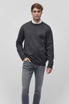 Regular Fit Bisiklet Yaka Erkek Kazak 0710257-80024 GRİ MELANJ