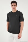 Regular Fit Bisiklet Yaka Erkek T Shirt 5904028 ANTRASİT