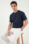 Regular Fit Bisiklet Yaka Erkek T Shirt 5904028 LACİVERT