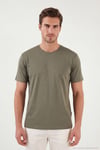 Regular Fit Bisiklet Yaka Erkek T Shirt 5902985 HAKİ