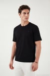 Regular Fit Bisiklet Yaka Erkek T Shirt 5904028 SİYAH