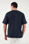 Regular Fit Bisiklet Yaka Erkek T Shirt 5904028 LACİVERT