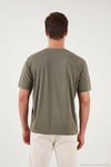 Regular Fit Bisiklet Yaka Erkek T Shirt 5902985 HAKİ