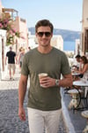 Regular Fit Bisiklet Yaka Erkek T Shirt 5902985 HAKİ