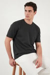 Regular Fit Bisiklet Yaka Erkek T Shirt 5904028 ANTRASİT