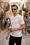 Regular Fit Bisiklet Yaka Erkek T Shirt 5902985 EKRU