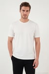 Regular Fit Bisiklet Yaka Erkek T Shirt 5902985 EKRU