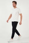 Regular Fit Bisiklet Yaka Erkek T Shirt 5902985 EKRU