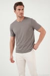 Regular Fit Bisiklet Yaka Erkek T Shirt 5902985 KAHVE