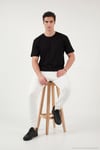 Regular Fit Bisiklet Yaka Erkek T Shirt 5904028 SİYAH