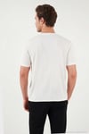 Regular Fit Bisiklet Yaka Erkek T Shirt 5902985 EKRU